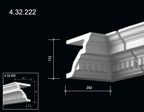 4.32.222  Poliuretāna  dekoratīvie еlementi