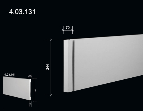 4.03.131  Polyurethane decorative elements