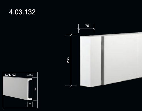 4.03.132  Polyurethane decorative elements