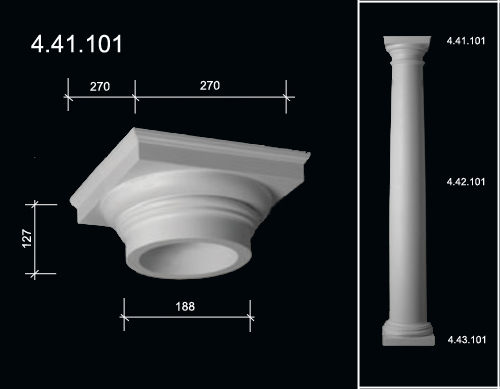 4.41.101 Poliuretāna kolonnas  kapitelis 