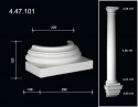 4.47.101 База полуколонны  из полиуретана