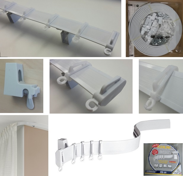 Ceiling rails PVC 3.5m x 3cm