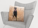 Pillowcase Doberman Pinscher in the Golden Grass