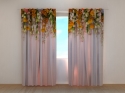 Photo curtains Flower Lambrequins. Orange