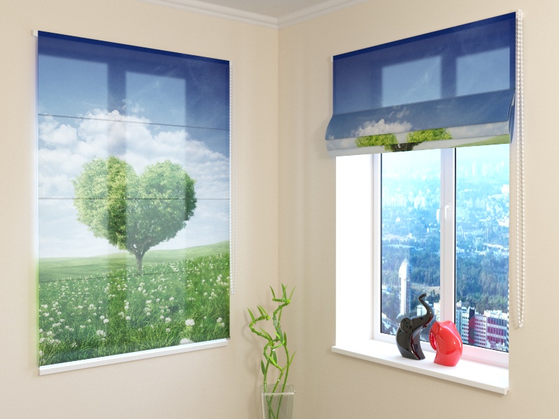 Roman Blind Love Tree 2