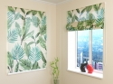 Roman Blind Green Leaves