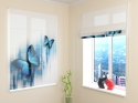 Roman Blind Blue Butterflies