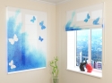 Roman Blind Watercolor Butterflies