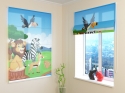 Roman Blind Cute African animals