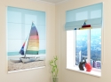 Roman Blind Sailboat on Tropical Beach