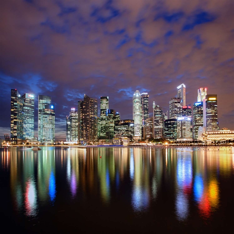 Singapore in the reflection