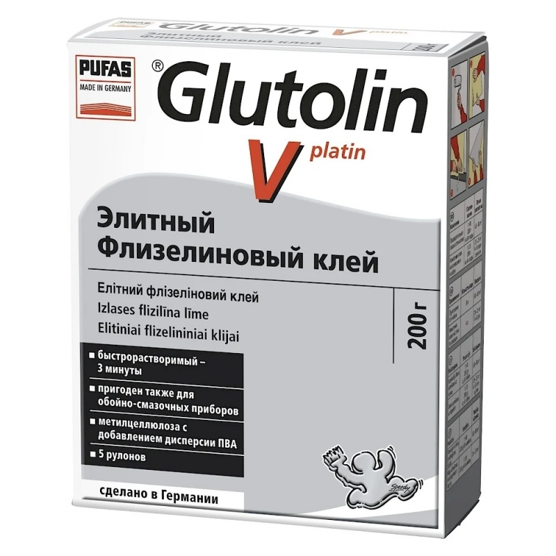 GLUTOLIN V PLATIN Элитный Флизелиновый клей