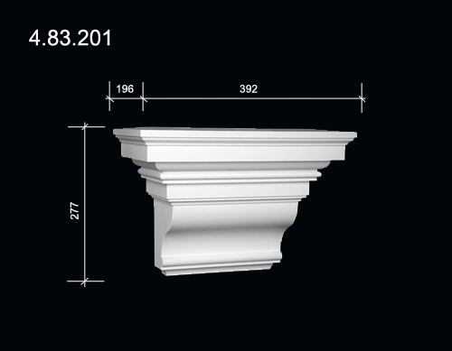 4.83.201 Polyurethane Facade brackets